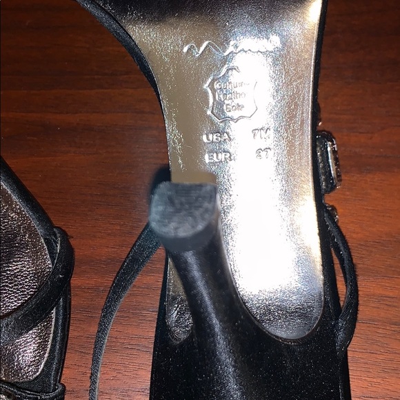 NINA black high heel with jewels - Picture 4 of 4